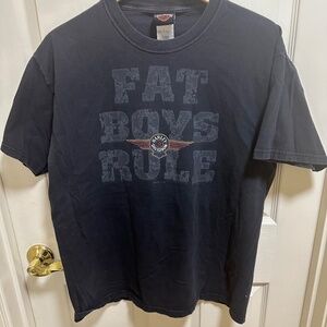 Harley-Davidson Fatboy Rules T-Shirt - Black